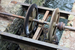 Water turbine at Du Pont gunpowder mill