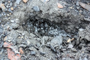 Burning_Coal-s Layer of smoldering ash under the surface