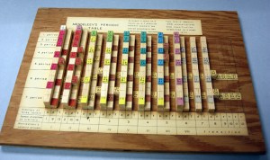 Wooden periodic table by Edward Mazurs