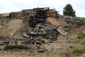 Silver mining ruins at Leadville, CO