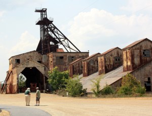 Missouri Mines State Historic Site. Art Hebrank is on the left.