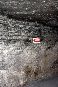 Salt layers in the Kansas Salt Mine