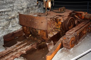 Undercutter machine in the Kansas Salt Mine