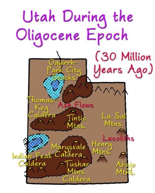 Oligocene_Utah-s Utah during Oligocene Epoch