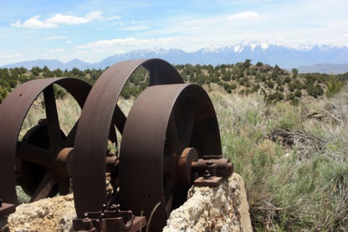 Belt wheels and Mt. Nebo