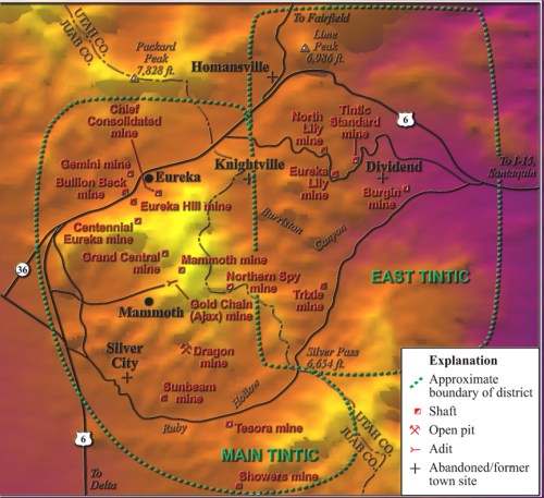 Tintic_3D_with_map_overlay-s Mines in the East Tintic Mts