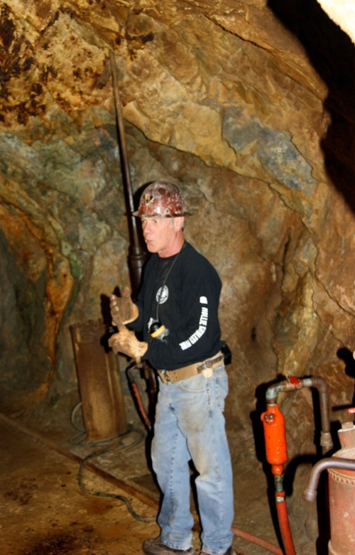 Jim_Smith_in_mine-s Mollie Kathleen mine tour