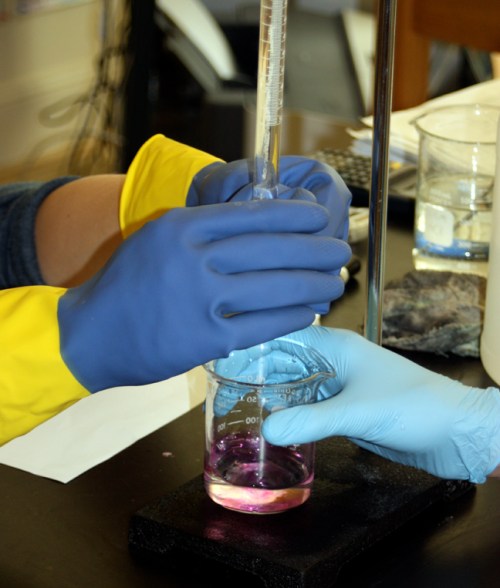 Titration equivalence point