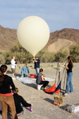 Preparing the weather balloon