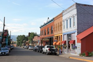 Main Street in Creede, Colorado.