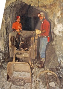 Mucker machine as it was found in the Big Six Mine.
