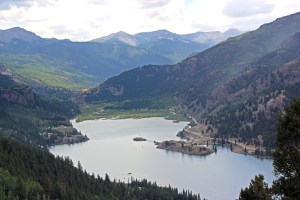 Lake San Cristobal above Lake City, Colorado