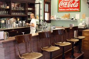 Soda fountain in Lake City, Colorado