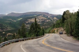 Parked along the switchbacks from Slumgullion Pass