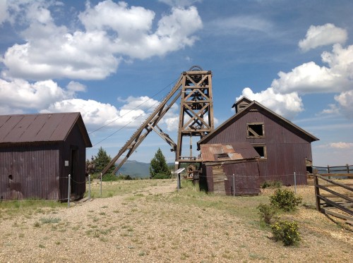 Headframe and Shops at the American Eagles Mine