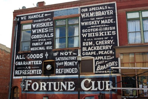 The Fortune Club in Victor, Colorado, known for its . . . er . . . entertainment.