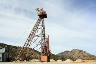 Headframe at the Trixie Mine above Burgin.