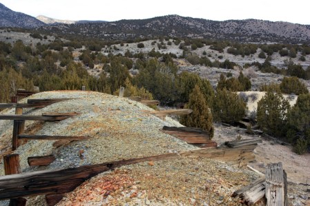 Mine dump at the Tintic Standard Mine near Eureka, Utah