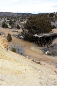 Mine dump with contaminated soils at the Tintic Standard Mine