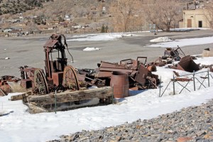 Mining gear at the Chief Consolidated Mining Company headquarters.