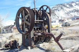 A pump used to drain water from the mines. Power for the pump came from the Nunn brothers' hydroelectric station in Provo Canyon.