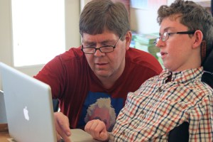 Jem enters all the data into a spreadsheet.