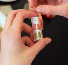 Measuring pH using universal test strips