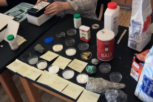 Chemicals and minerals tested by the chemistry students using an ALTA II reflectance spectrometer