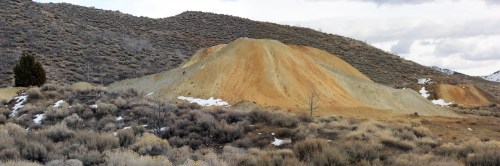 Middle section of the Swansea Consolidated mine dump near Silver City.