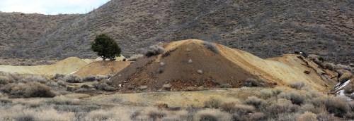 Western side of the Swansea Consolidated mine dump near SIlver City.