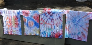 Plaid, spots, and spiral patterns.