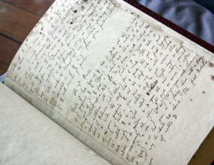 Alchemical manuscript by Sir Isaac Newton, at the Chemical Heritage Foundation