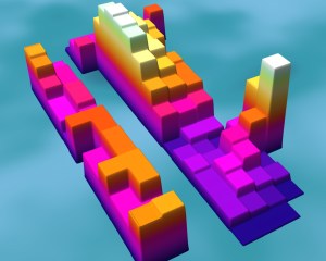 Melting points of the elements visualized in 3D