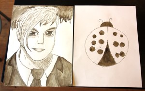 Illustrations from my Intersession class where the iron was overly oxidized and turned a sepia color.