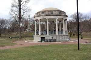 A pavilion on the Boston Commons
