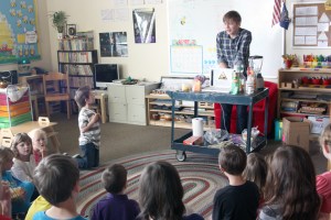 Richard demonstrates how to make pH indicator from red cabbage