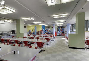 Dining room at 40 Berkeley. They serve an excellent hot breakfast cafeteria style.