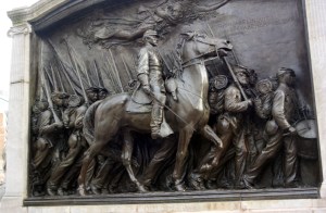 Monument to Robert Gould Shaw and the Massachusetts 54th Infantry Regiment