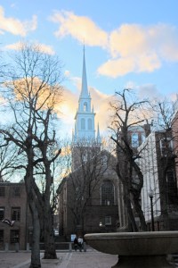 Old North Church at sunset