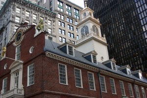 Old State House. The square near where I took this photograph is the site of the Boston Massacre.
