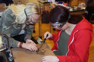 Soldering pieces together