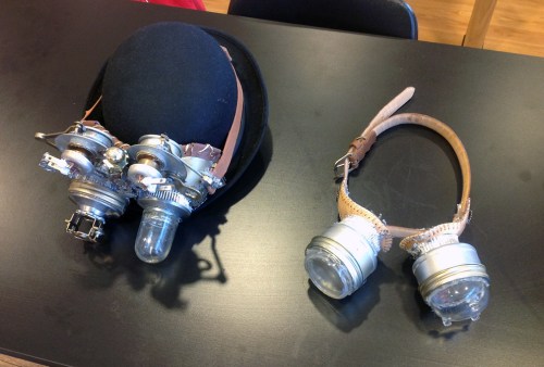 Steampunk goggles I made for the STEAMpunk Club
