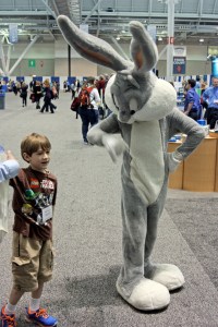 A Wascally Wabbit on the dealers' floor at the NSTA conference in Boston, 2014.