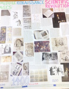 Medieval and Renaissance sections of the banner.