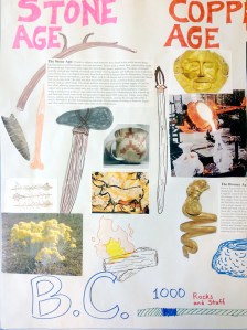 The Stone Age section of the banner