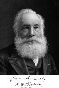 William Henry Perkin, who discovered the first synthetic aniline dye (mauveine) at age 18 in 1856.