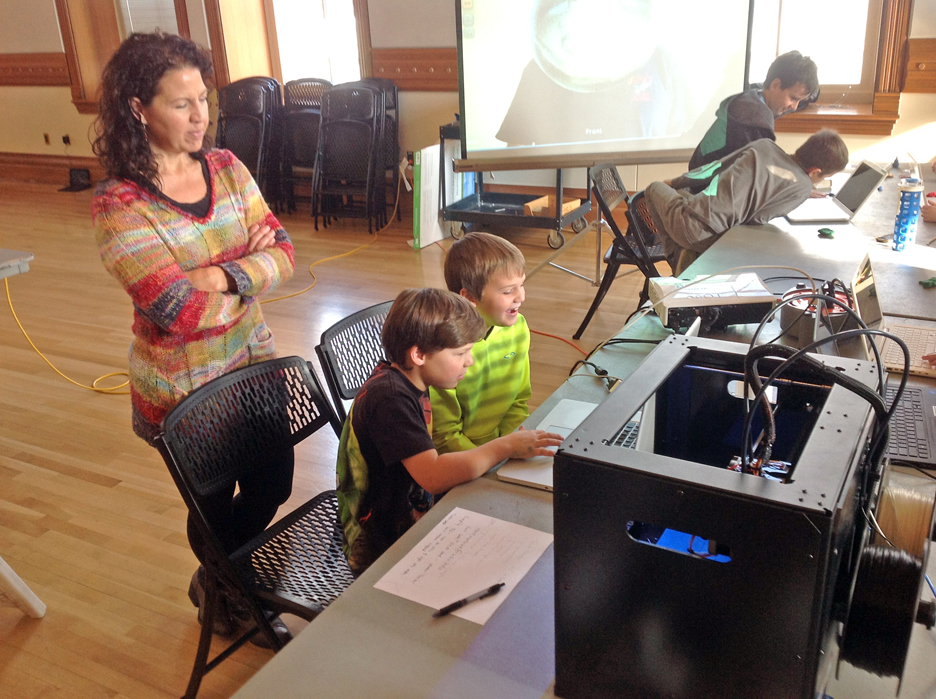 Hackathon studs and printer