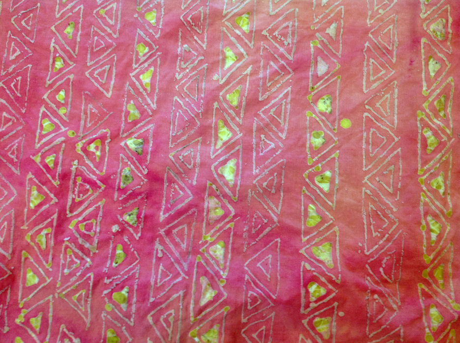 Attempted batik-triangle patterns