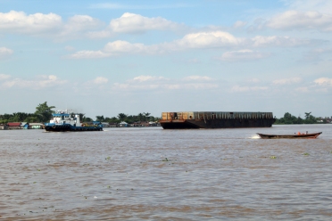 Barge on Barito River