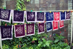 Everyones batik drying
